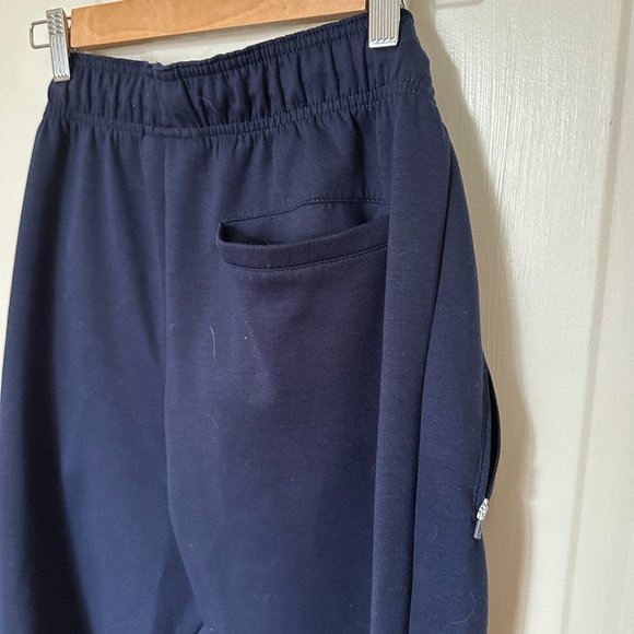 FILA Joggers Elastic Waist w/Ties Pull-On MED Navy Side Zip Pockets Rear Pocket - Picture 6 of 6